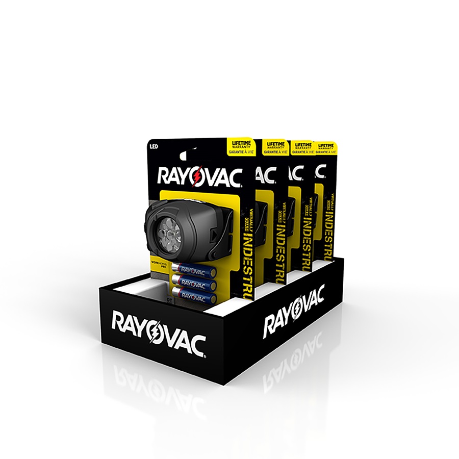 Virtually Indestructible 3AAA LED Headlight carded vendor pack image